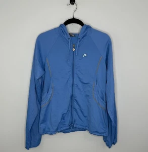 Nike Girl’s Full Zip Hoodie Jacket Size Large 12-14 Sky Blue Long Sleeve Y2K - Picture 1 of 20