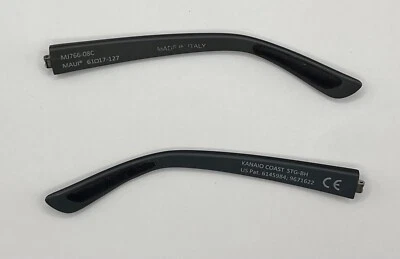1507 - MAUI JIM 766 Kanaio Coast BLACK / GRAY  BOTH TEMPLES AUTHENTIC Foto 1 de 3