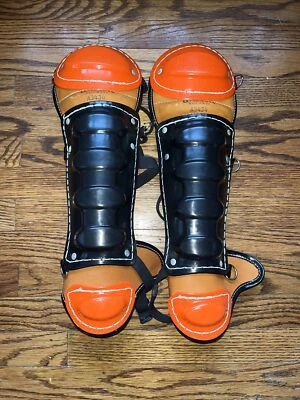 Vintage New Wilson A3434 Made in USA Baseball Catchers Shin Guards - Image 1 of 2