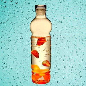 Denizli Glass Lead Free Heavy Water Bottle Decanter 41 3/4 Oz Home Brew DIY - Picture 1 of 14