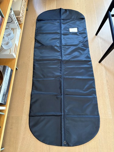 Autentica Prada Borsa Porta Indumenti Nylon Navy Full Zip 24"x 60" MAI USATA