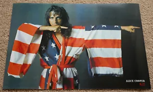 Alice Cooper poster Billion Dollar Alice Cooper US flag classic poster RaRe! - Picture 1 of 2