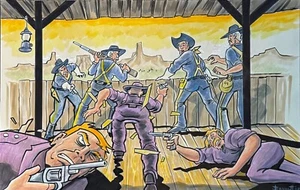 TROOPER AMBUSH ** MIKE BENNETT'S ORIGINAL ART (2024) 12/30/24 - Picture 1 of 1