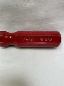 EVCO HDQB2 Werkzeug Vierkant Einsparung Schraubendreher roter Griff 7 1/2" lang - Bild 1 von 8