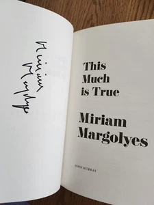 THIS MUCH IS TRUE MIRIAM MARGOLYES SIGNED HARD COVER EDITION HUGE SIGNATURE!! - Picture 1 of 4