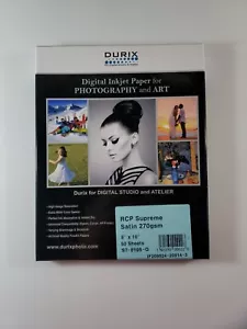 DURIX RCP Supreme Satin 270gsm Digital Inkjet Paper ( 8"x10" 50 sheet ) NEW - Picture 1 of 1