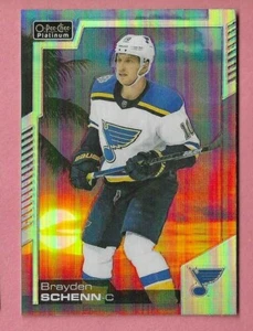 BRAYDEN SCHENN 2020-21 O-PEE-CHEE platinum #62 SUNSET PRIZM REFRACTOR - Bild 1 von 2