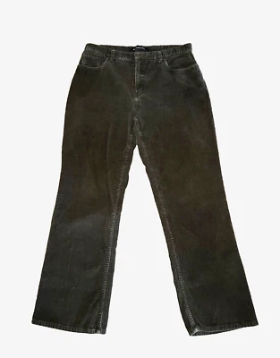 Pantalones de Pana VINTAGE Bill Blass Jeanswear "Ajuste Perfecto" Verde Oliva-Talla 14 Foto 1 de 4
