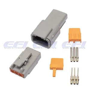 Deutsch DTM Style Connector Set "3 Pin" - Picture 1 of 2