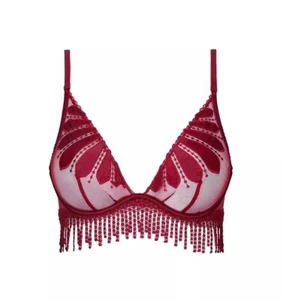 BNWT Simone Pérèle Ladies Nomade Full Cup Triangle Bra Burgundy 14B RRP $129.95 - Picture 1 of 5