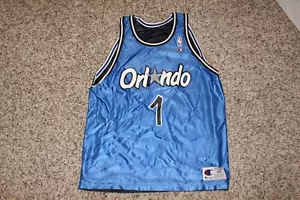 Sz 48 Champion NBA Orlando Magic Penny Hardaway MINT Jersey REVERSABLE Dazzle - Picture 1 of 10