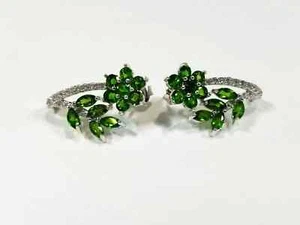 Women's 925 Sterling Silver 2Ct Lab Created Marquise Cut Peridot Wedding Earring - Picture 1 of 8
