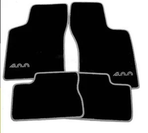 Black velours floor mats for Opel Manta 400  1981-1984  carpet with gray - Picture 1 of 1