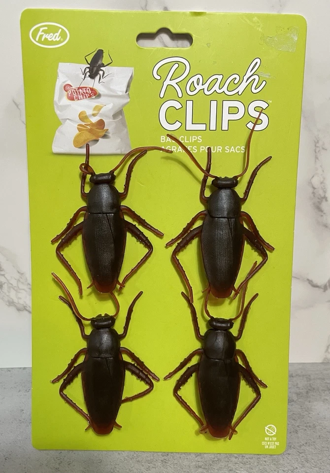 Fred 5239881 Roach Bag Clips Set of 4 Brown Ship