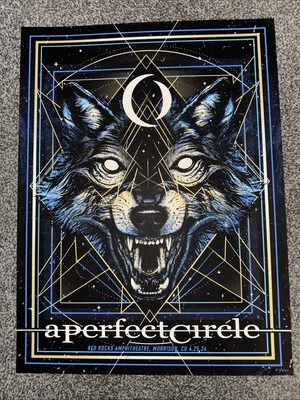 A Perfect Circle Poster 4/25 2024 Red Rocks Amphitheatre Jamie Koala /400 SE - Image 1 of 4