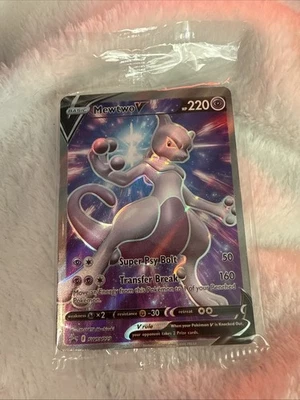 SEALED Pokemon Mewtwo V SWSH229 SWSH: Sword & Shield Promo Cards Holo  - Image 1 of 4