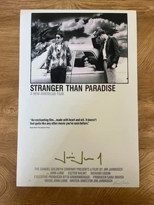 * JIM JARMUSCH * signiertes 12x18 Poster * STRANGER THAN PARADISE * - Bild 1 von 2