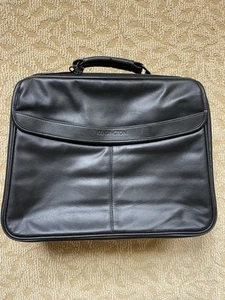 Vintage Kensington Leather Notebook 15” Laptop Travel Case Briefcase (Contour) - Afbeelding 1 van 14