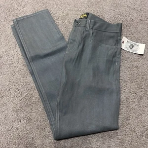 Brave Star Selvedge Slim Straight Jeans 33x33 Forest Grey Japan Selvage Denim - Picture 1 of 12