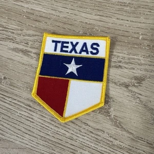 Texas Flag Badge Embroidered Patch Vintage - Picture 1 of 4