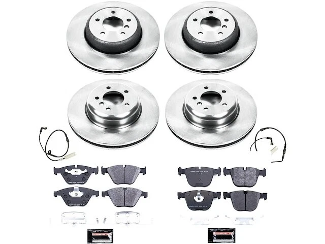 Kit de pastillas de freno y rotor delanteras y traseras para BMW 535i 545i 550i 645Ci 650i KJ98J9 Foto 1 de 1