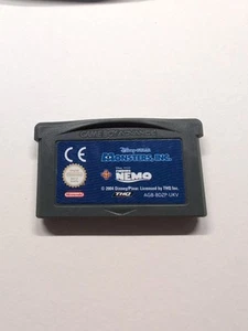 'Monster Inc + Finding Nemo' Game for Nintendo Game Boy Advance (Loose Game) - Picture 1 of 4
