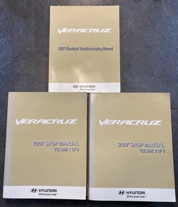 OEM 2007 Hyundai Veracruz Shop Service Repair Manual + ELECTRICAL 3 BOOKS - Foto 1 di 6