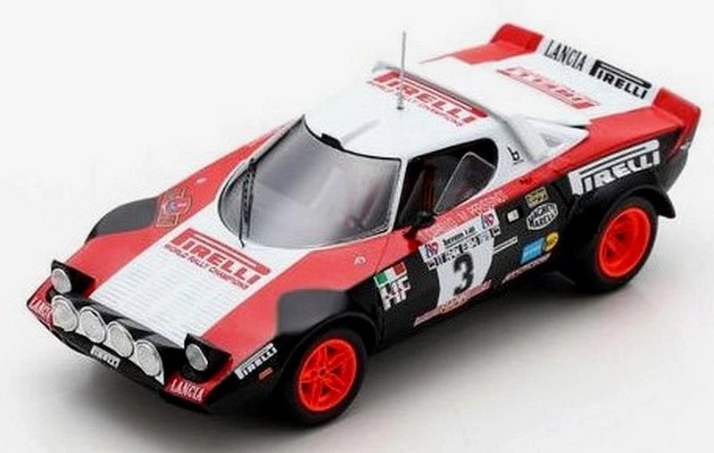 Spark Model LANCIA STRATOS HF N.3 CHAMP.EUROPE RALLYES 1978 CARELLO-PERISSINOT 1
