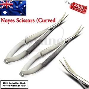 X2 Surgical Microsurgery Noyes Spring Scissor Curved Spring Action - Picture 1 of 4
