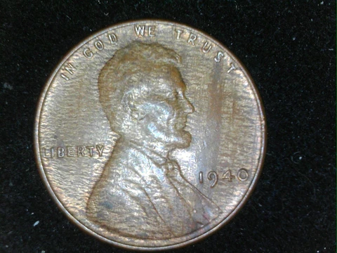 Amazing 1940 P Lincoln wheat cent "woody" Cover