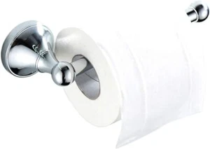 Toilettenpapierhalter aus Messing zur Wandmontage, Chrom poliert, 20 cm Papierseidenstange - Bild 1 von 1