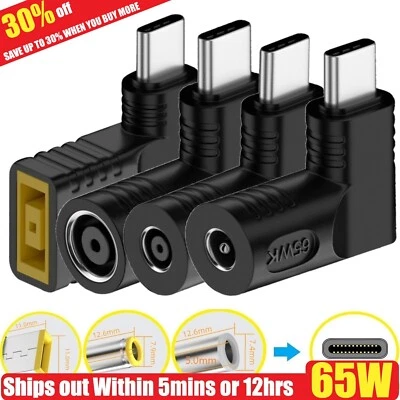 ✅✅✅Laptop Charger TO USB Type C 65W PD Power Converter Charging Cable Adapter - Image 1 of 4