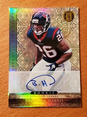 2011 Gold Standard Auto Silver #162 Brandon Harris Texans Rookie #'d 213/499 - Image 1 of 2