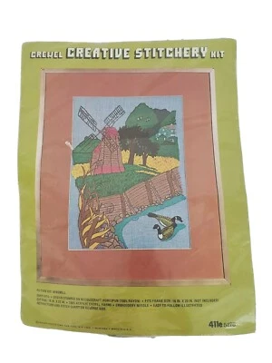 Kit de bordado Windmill #5176 Vogart Crewel costura criativa  - Imagem 1 de 3