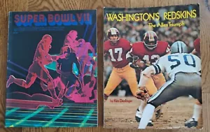 1972-73 NFL SUPER BOWL VII PROGRAM WASHINGTON REDSKINS MIAMI DOLPHINS + Allen - Picture 1 of 12