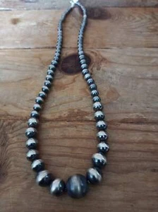 Authentic Navajo Pearl Necklace; 24 inches; NK16-3 - Picture 1 of 1