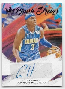 20/21 PANINI COURT KINGS BRUSH STROKES VIOLET AUTOGRAPH Aaron Holiday #4/35 - Picture 1 of 1