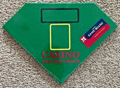 WTL Classic Game Board Dealer's Choice Casino Felt Mat 16" x 16" - NEW SEALED - Image 1 of 4