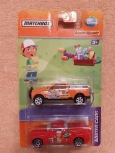 Matchbox Disney Handy Manny Easter Cars NIB 2 Pack 2009 Die Cast Car RARE HTF - Picture 1 of 2