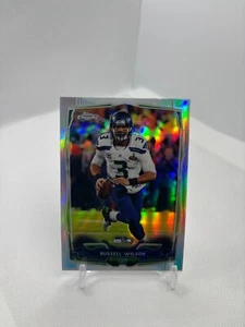 2014 Topps Chrome Russell Wilson Refractor #102 Seattle Seahawks CLEAN - Picture 1 of 2