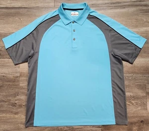 Grandslam 2XB Shirt Golf Polo Mens Blue Airflow Blue & Gray - Picture 1 of 8