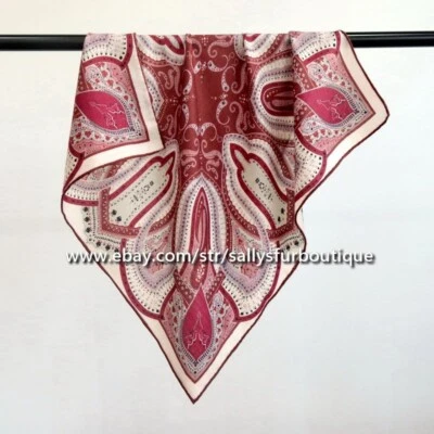 Bufanda Sallys 70 % cachemir y 30 % seda estampado cachemir doble cara cuello 26" Foto 1 de 4