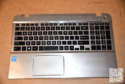 Reposamanos para computadora portátil TOSHIBA Satellite P55-A P55t-A con panel táctil + teclado retroiluminado + PB Foto 1 de 2