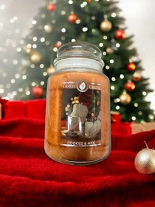 NEW! Goose Creek Cookies & Milk Large Jar Candle 24 Oz Two Wick Discontinued - Picture 1 of 1