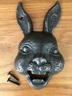 Mad March Hare head cast iron bottle opener wall mounted
