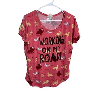 Disney Lion King Sleep Shirt Women's Large Off To Sleep We Go Collection - Picture 1 of 9