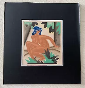 Two Rare Antique Art Deco Book Plates-"En Ce Temps-LA," & "Quand Danae" - Picture 1 of 4