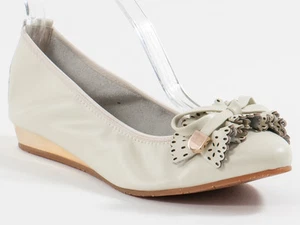 Neue Francesco V. hellgraue Lederschuhe Gr. 35 US 5 - Bild 1 von 6