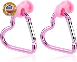 Heart Inserts Hooks Accessories for Bogg Bag Cute Carabiner for Bogg Bags Keycha - Picture 1 of 3
