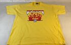 Vintage Best FOTL Yellow One Helluva Rise Flame Print s/s T-shirt Size XL
